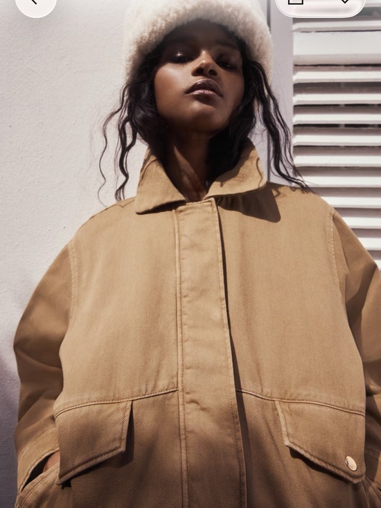 H&M Jackets & Blazers - H&M Padded Jacket in Dark Beige